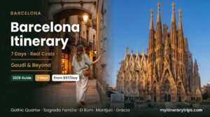 Planning a Barcelona itinerary? This honest 7-day guide covers real costs, Gaudí, food, transport & mistakes to avoid. Updated 2026.
